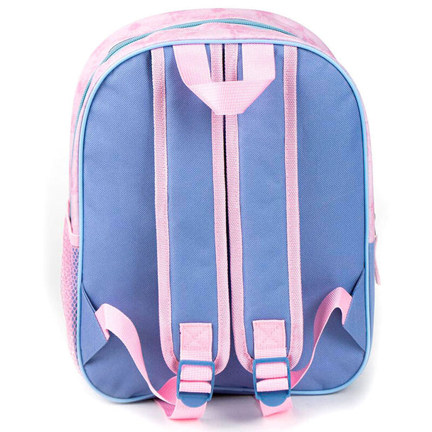 Zoom sur les bretelles ajustables du sac à dos Stitch pour un confort optimal