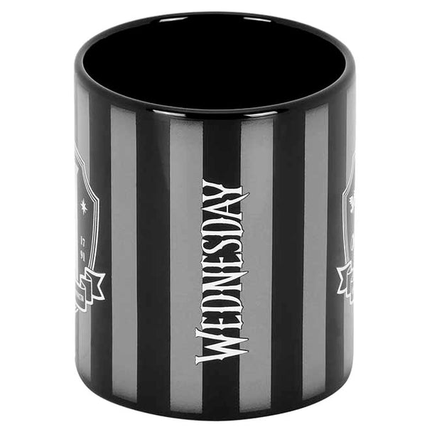 Profil du mug Wednesday Original montrant la forme ergonomique et la qualité de la céramique.