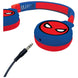 Boutons de contrôle intégrés sur le casque Marvel Spiderman pour gérer musique et appels