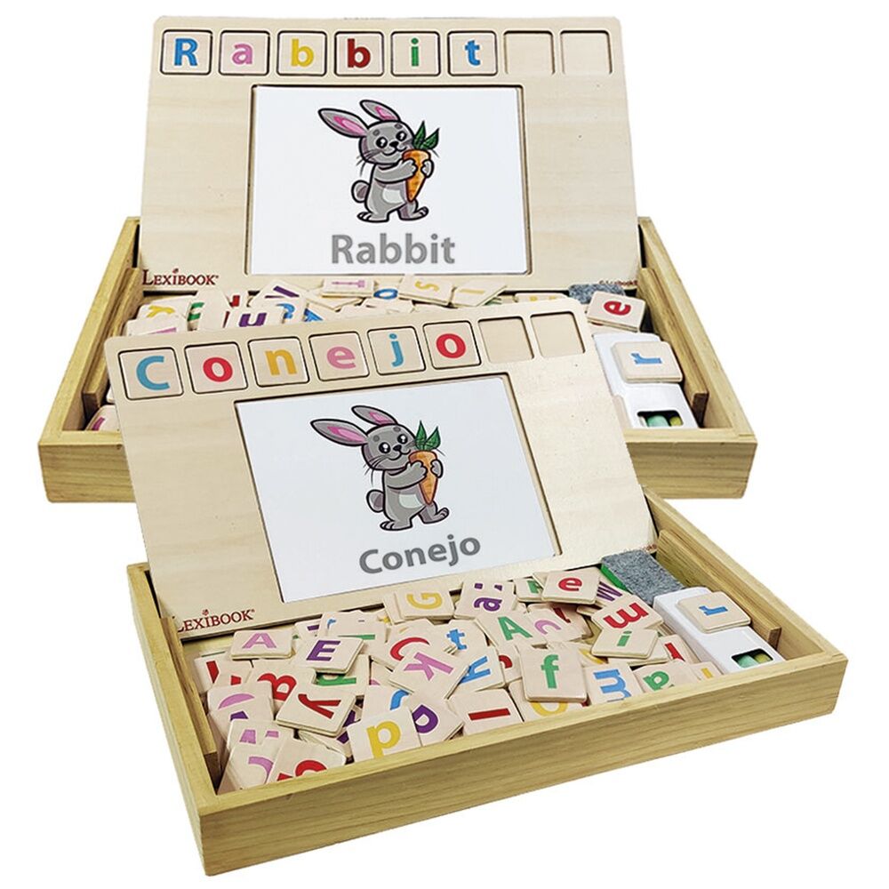 Boîte du jeu éducatif bilingue LEXIBOOK avec illustrations colorées pour enfants