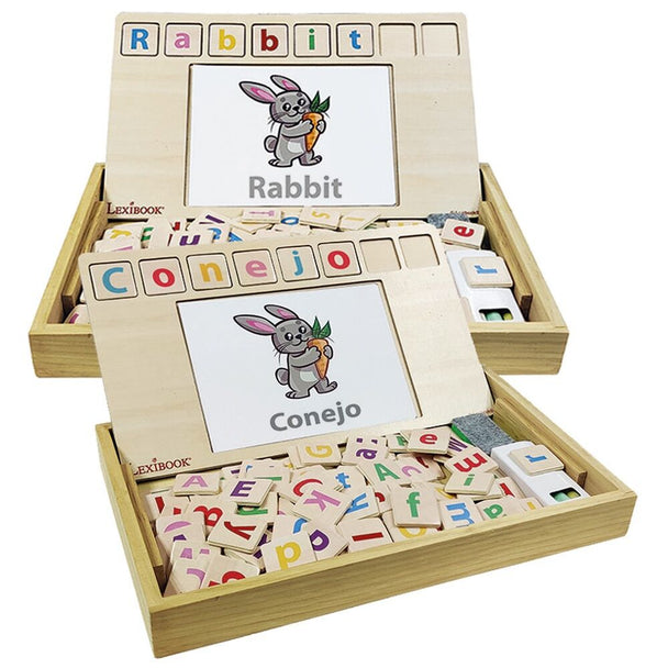 Boîte du jeu éducatif bilingue LEXIBOOK avec illustrations colorées pour enfants