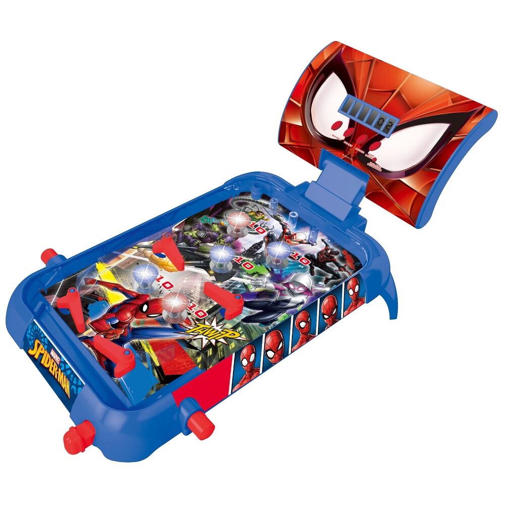 Écran LCD affichant le score digital sur le flipper Marvel Spiderman Lexibook