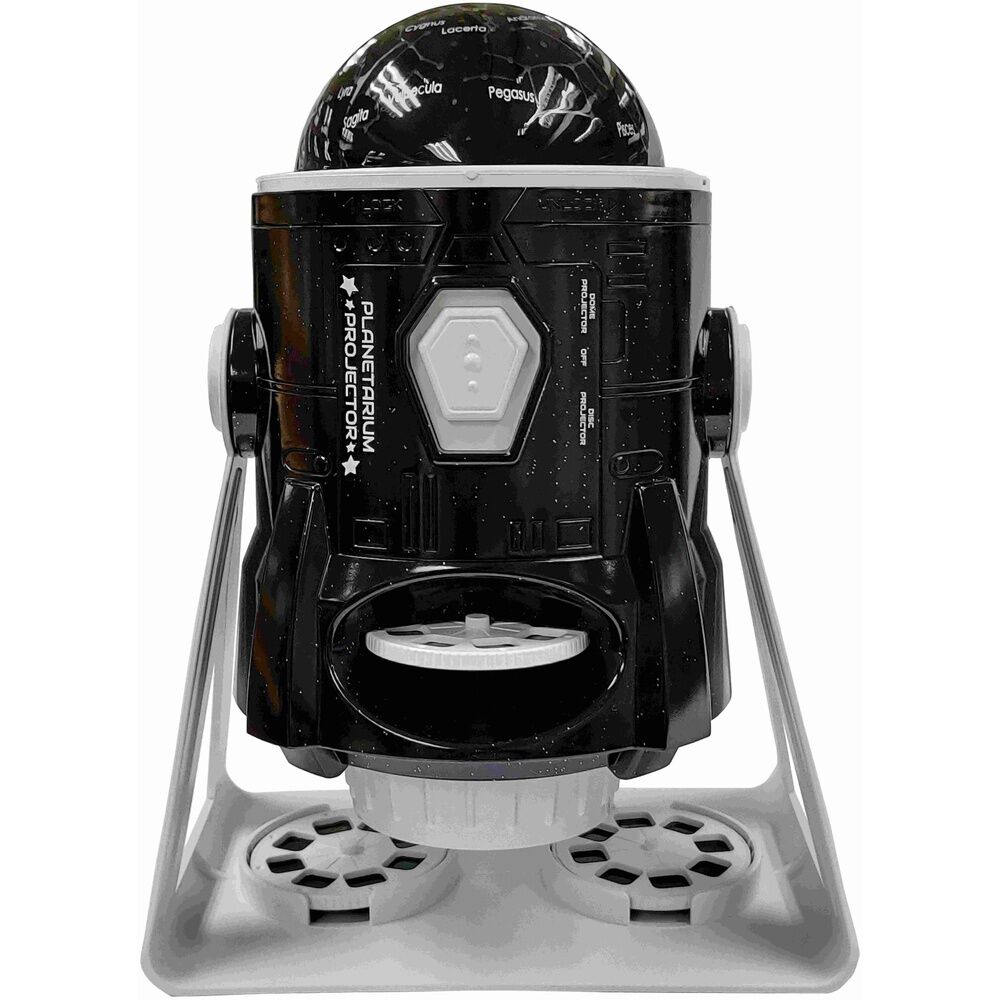 Projecteur planétaire parlant LEXIBOOK avec dôme de constellations installé au plafond d'une chambre d'enfant