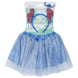 Serre-tête Disney Stitch avec oreilles bleues et visage du personnage, vue de face
