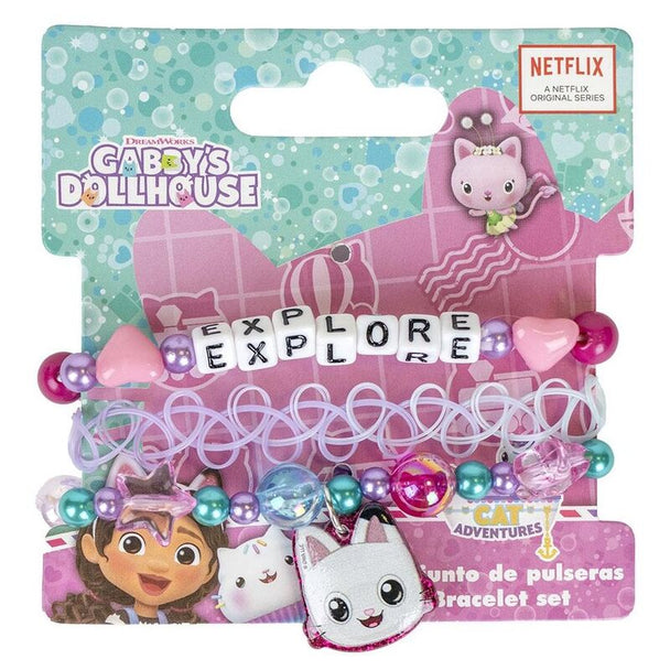 Set d'accessoires colorés pour maison de poupée Gabbys CERDÁ, dimensions 9x9x1 cm, idéal pour personnaliser les jeux d'enfants.