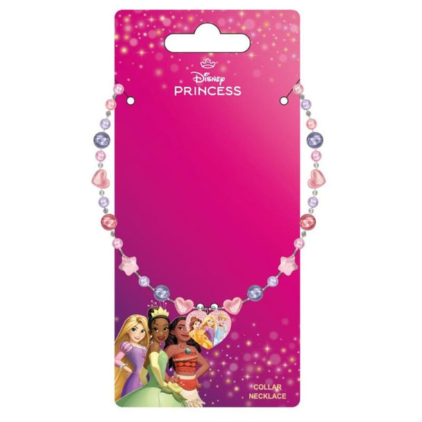 Collier Disney Princess CERDÁ avec pendentif coloré sur fond blanc, vue rapprochée