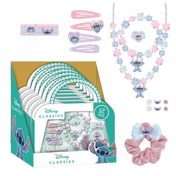 Coffret de maquillage Disney Stitch CERDÁ fermé avec design coloré et dimensions 28x22x4cm