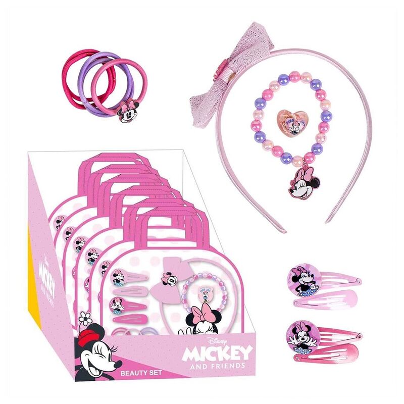 Vue principale du set de beauté Disney Minnie CERDÁ avec ses couleurs vives et son design compact