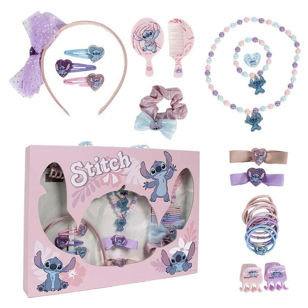 Coffret set beauté Disney Stitch CERDÁ avec maquillage coloré et accessoires pour enfants.