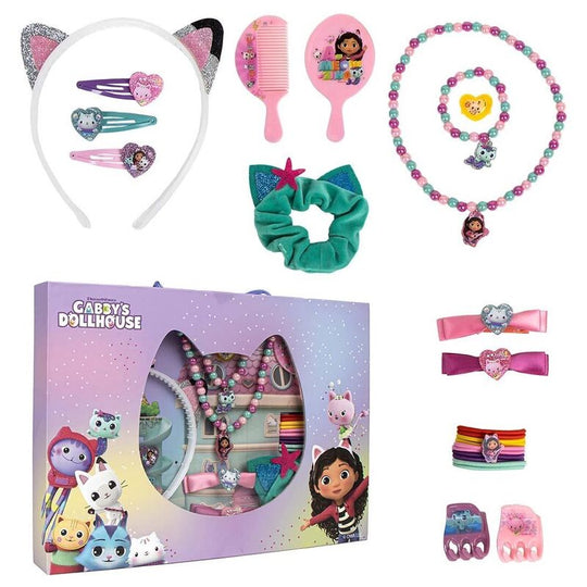 Coffret beauté Gabbys Doll House CERDÁ avec palette de maquillage colorée et accessoires pour enfants