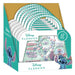 Vue intérieure du set beauté Disney Stitch montrant les accessoires de maquillage pour enfants