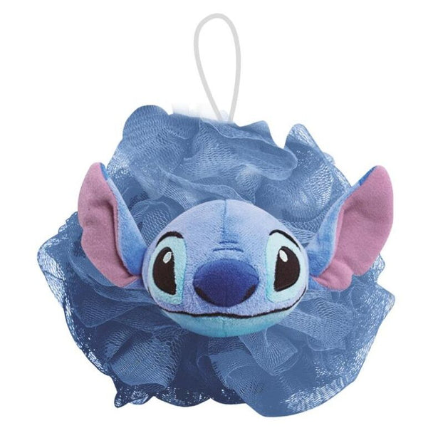 Éponge Disney Stitch 3D CERDÁ montrant sa taille compacte et son design ludique pour la douche