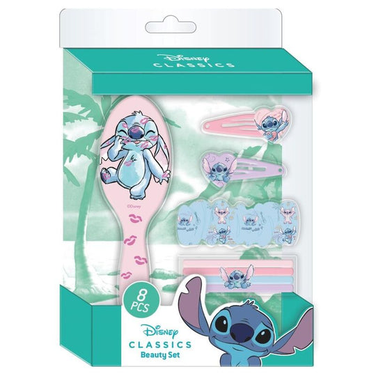 Accessoires de maquillage inclus dans le set beauté Disney Stitch pour enfants