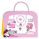 Coffret de beauté Disney Minnie fermé montrant le design compact et pratique