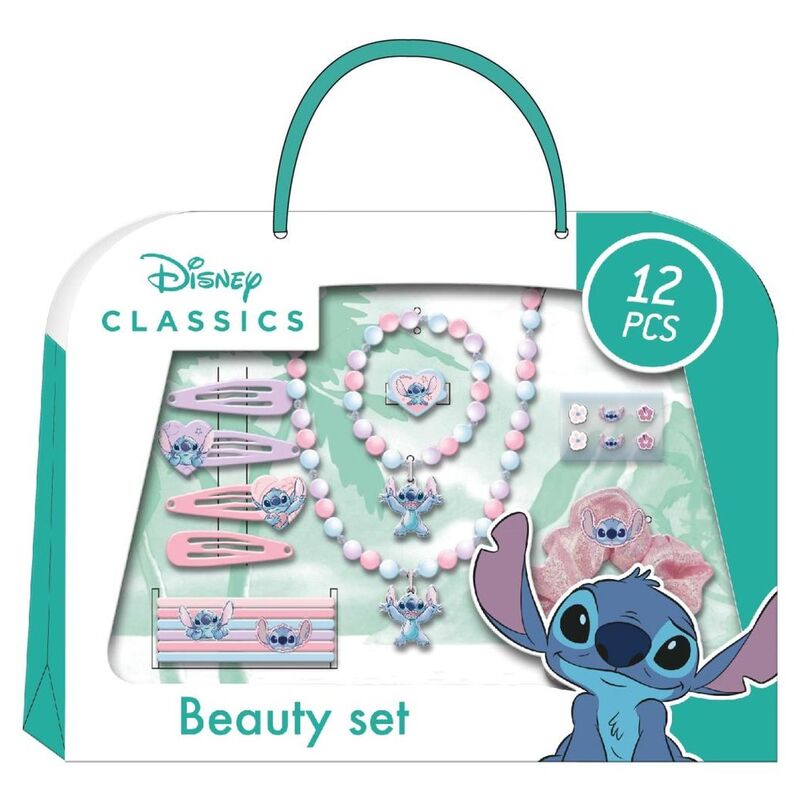 Détail des pinceaux et palettes inclus dans le coffret Disney Stitch CERDÁ