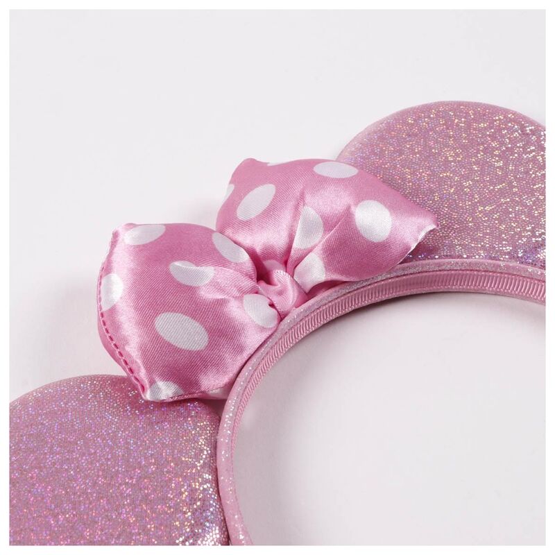Détail du tissu du tutu Disney Minnie montrant les motifs et textures
