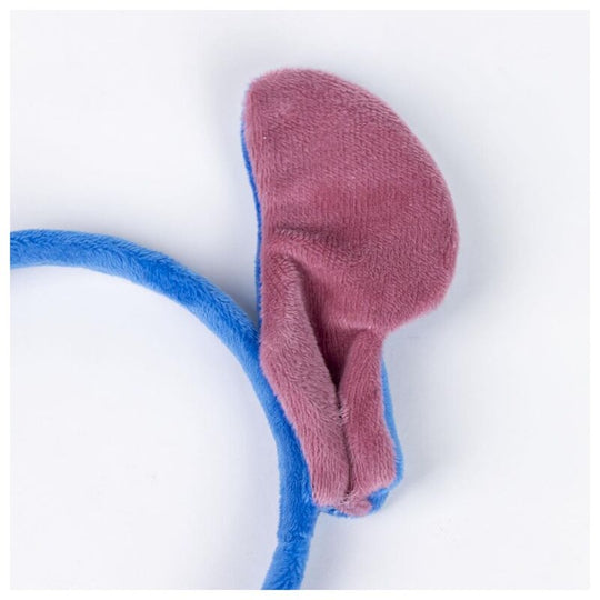 Détail du tissu et des finitions du tutu Disney Stitch, montrant la qualité du produit