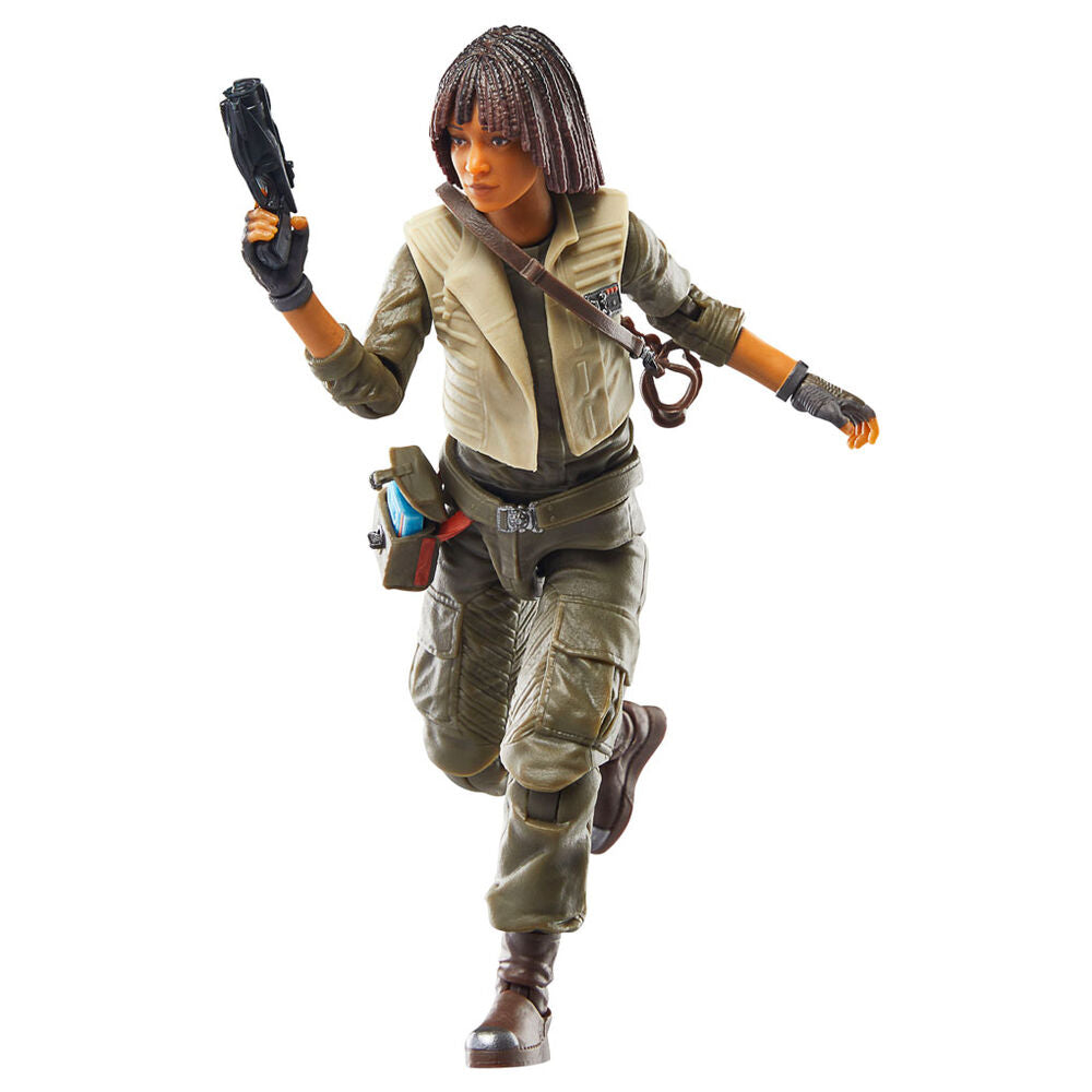 Figurine Star Wars Osha Aniseya posée sur socle avec éclairage studio