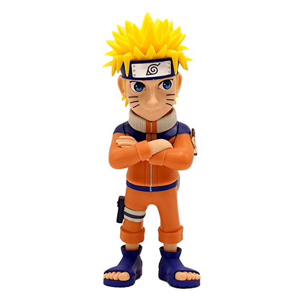 Vue rapprochée de la figurine Naruto Minix montrant les détails du visage et des vêtements