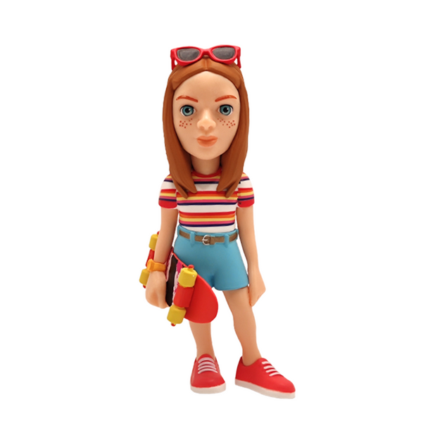 Figurine Stranger Things Max MINIX 12cm en position dynamique montrant les couleurs vives