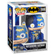 Figurine Funko POP Batman Patchwork DC Comics en vinyle de 9 cm présentée dans sa boîte cadeau.