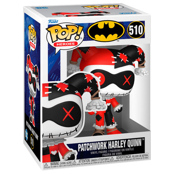Figurine Funko POP Harley Quinn Patchwork de 9 cm en vinyle avec boîte cadeau DC Comics