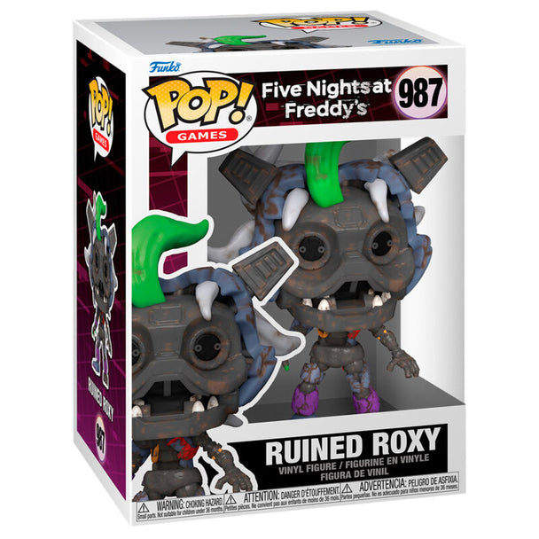 Figurine Funko POP Ruined Roxy de 9 cm en vinyle dans sa boîte cadeau Five Nights at Freddy's