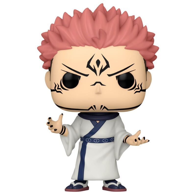 Boîte cadeau officielle FUNKO contenant la figurine POP Ryomen Sukuna, parfaite pour collectionner ou offrir