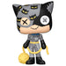 Détail de la figurine Funko POP Catwoman Patchwork avec couleurs vives et design unique