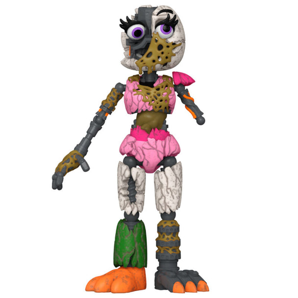 Figurine Funko Ruined Chica de 12cm, vue latérale montrant les couleurs et textures du personnage