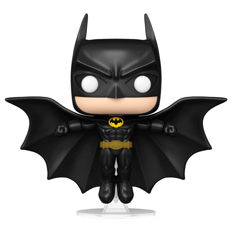 Figurine POP Deluxe Batman FUNKO montrant les détails de la cape et du masque, parfaite pour les fans de super-héros.