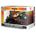 Vue latérale de la figurine POP Deluxe Hiccup et Toothless, mettant en valeur la posture dynamique et le design soigné FUNKO.