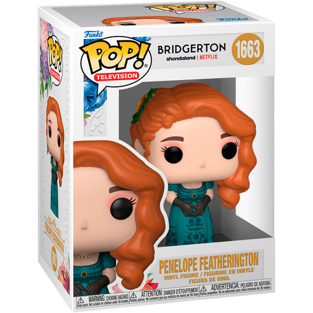 Vue de face de la figurine Funko POP Penelope Featherington avec détails précis du visage