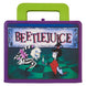 Couverture du carnet Beetlejuice Loungefly en simili cuir vegan avec design coloré et appliqués détaillés