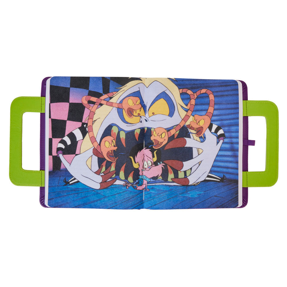 Découpe thermos intégrée pour maintenir les notes adhésives dans le carnet Beetlejuice Loungefly