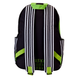 Poche frontale zippée et poches latérales pratiques du sac à dos Loungefly Beetlejuice en nylon