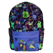 Gros plan sur la poche avant zippée du sac à dos Loungefly Disney Nightmare Before Christmas