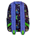 Détail des finitions en métal argenté brillant sur le sac à dos Disney Loungefly 43cm