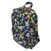 Intérieur du sac à dos Loungefly avec doublure imprimée assortie et espace de rangement organisé