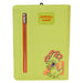 Intérieur du carnet Reptar Rugrats Loungefly avec pages lignées imprimées et poche zippée pour accessoires