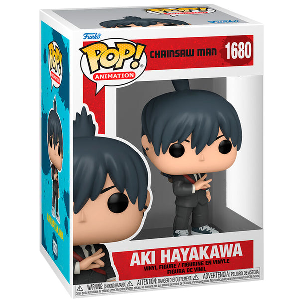 Boîte cadeau officielle contenant la figurine Funko POP Aki Hayakawa, idéale pour collectionneurs et fans
