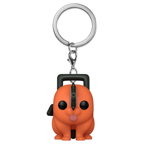 Porte-clés FUNKO Pocket POP Pochita Chainsaw Man vue de face avec détails colorés et finition brillante