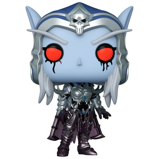 Vue latérale de la figurine Funko POP Sylvanas avec son arc caractéristique