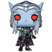 Vue latérale de la figurine Funko POP Sylvanas avec son arc caractéristique
