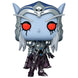 Vue latérale de la figurine Funko POP Sylvanas avec son arc caractéristique