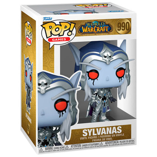 Détail de la figurine Sylvanas Funko POP montrant les couleurs et textures du vinyle
