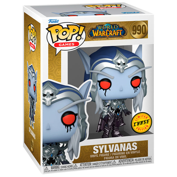 Vue rapprochée de la figurine Funko POP Sylvanas avec détails précis et couleurs vives