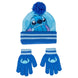 Set bonnet et gants Disney Marvel CERDÁ avec motifs colorés sur fond bleu marine