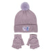 Set bonnet et gants Stitch Disney CERDÁ en acrylique bleu avec motifs du personnage Stitch