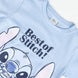 Survêtement Disney Stitch porté par un enfant, montrant le confort et la coupe